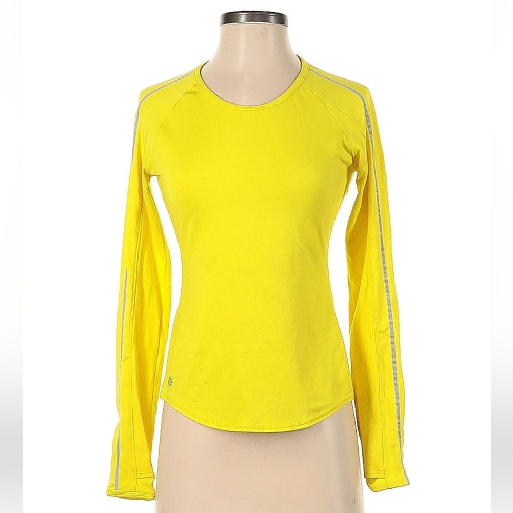 athleta neon yellow small yoga workout fit